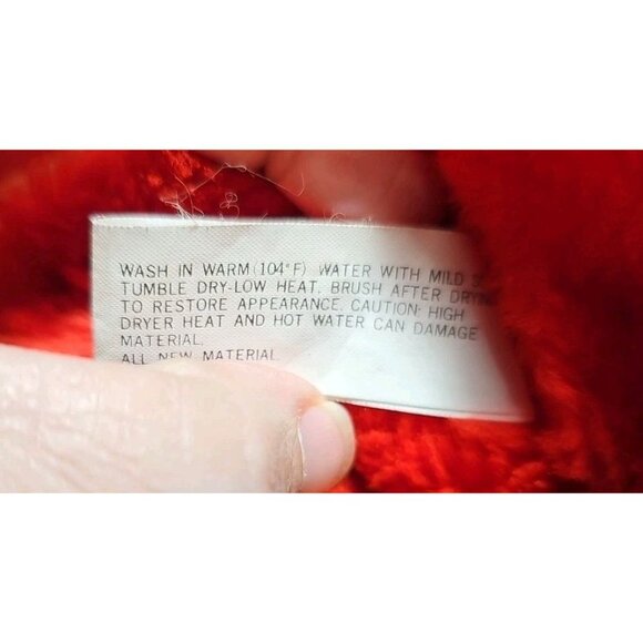 Vintage 1984 Lego Duplo Red Plush Bunny Bag With Keychain Rabbit Purse Toy - Picture 3 of 13